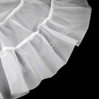 White Tutu Gown 50s Petticoat Underskirt Crinoline Slip  