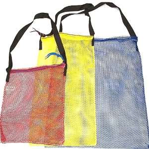  Mesh Tote Bag with Shoulder Strap, Large, Blue, 24 x 30 