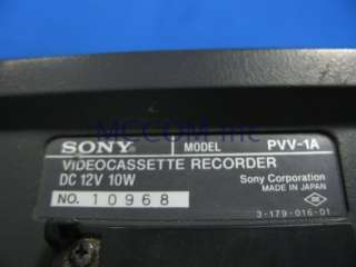  auction is for a Sony PVV 1A Portable Betacam SP Dockable Recorder 