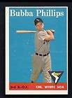 1958 TOPPS 212 BUBBA PHILLIPS CHICAGO WHITE SOX EX  