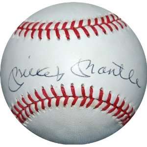  Mickey Mantle Autographed Signed AL Baseball NY Yankees 