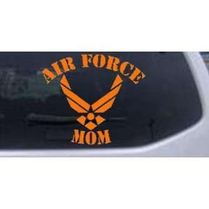 Orange 14in X 15.9in    Air Force Mom Military Car Window Wall Laptop 