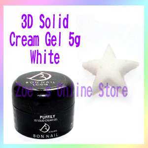3D Solid Cream UV Gel Color White Use for Nail Art mold  