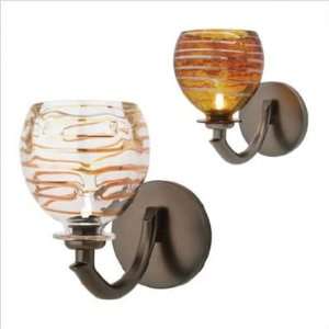 Gelato Mouth Blown Spherical Wall Sconce   12V Color Clear, Finish 