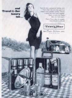 Vintage 1970s RETRO Travel Portable Bar Cocktails~ RARE Bakelite 