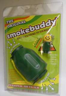 Smoke Buddy Personal Portable Air Filter Odor Free GRN  
