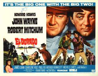 El Dorado Orig HalfSheet Movie Poster John Wayne 66 NM  