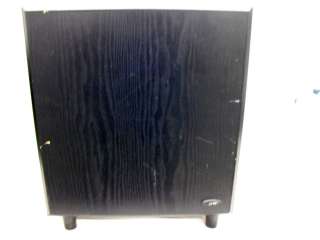   JS 1000A 100 Watt 12 Powered Subwoofer Black Wood Grain Cabinet