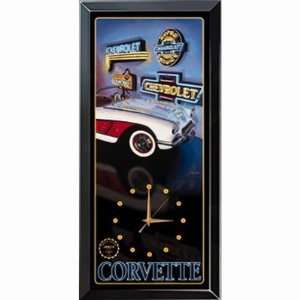 Neon Classic Corvette Nascar Collectible Clock Sports 