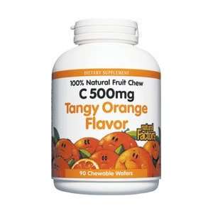  Natural factors vitamin c tangy orange chewables 500mg 90 