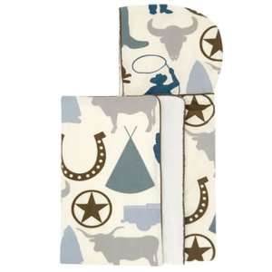  dwellstudio Hooded Towel in Cowboy Baby