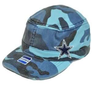 com NFL Dallas Cowboys Military Fatigue Hat Cap Light Blue Navy Camo 