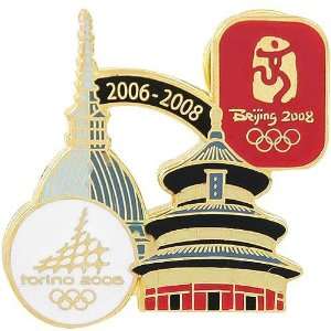 2008 Olympics Beijing Torino to Beijing Pin  Sports 