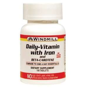  Windmill  Daily Vitamin with Iron, 100 Tablets Health 