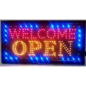  LED Neon Light Welcome Open Sign With Animation On/off and 