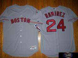 Red Sox MANNY RAMIREZ AUTHENTIC GAME Jersey GRY CHOICE  