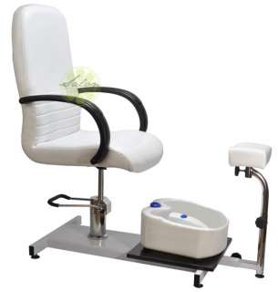  PEDICURE Station Chair Salon SPA EQUIPMENT w/ Foot Bath & Leg Rest