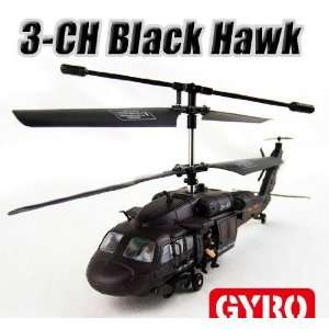   Black Hawk 3.5CH RC Helicopter with Intelligent Gyro Toys & Games