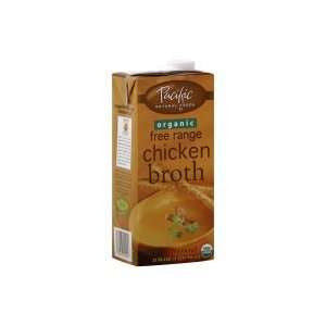Pacific Natural Foods Organic Broth, Chicken, Free Range, 32 oz, (pack 