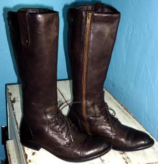   Steampunk Granny Vintaged Lace Up Comfort Riding Boot 36.5 $265  