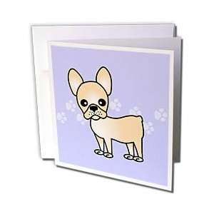  Janna Salak Designs Dogs   Cute Cream French Bulldog Blue 
