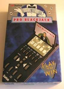 Vintage Saitek Pro Blackjack 21 Electronic Gambling Handheld Hand Held 