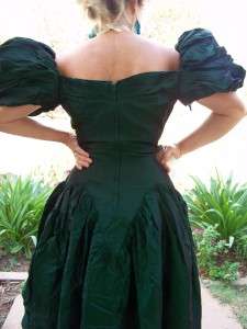 VINTAGE SALOON GIRL OLD WEST 80S PROM DRESS CIVIL WAR FRONTIER  