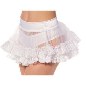  Mini Lace Petticoat (White) Adult