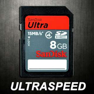 Sandisk 8GB Ultra CLass 4 SDHC Memory Card HIGH SPEED  
