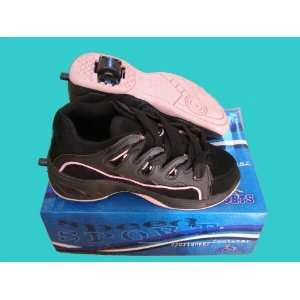  Roller Skate , Street Flyer Shoes Girl Youth Size 1 Black/Pink 