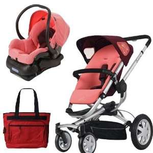   BUZ4TRSTPK1 Buzz 4 Travel System in Pink Emily with Diaper Bag Baby