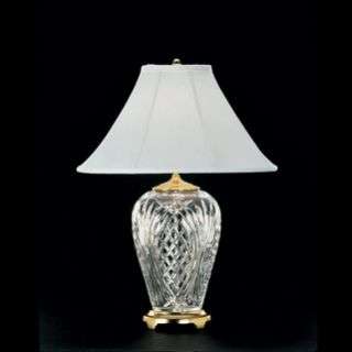 Waterford Crystal Kilkenny Table Lamp Brass Finish NIB Mint  