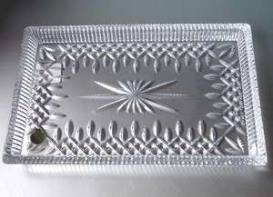 Waterford Lismore Rectangular Serving Tray Crystal New  