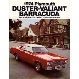  1974 PLYMOUTH BARRACUDA DUSTER VALIANT Sales Brochure 
