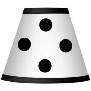  Polka Dot Black Giclee Set of Four Shades 3x6x5 (Clip On 