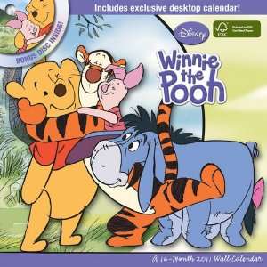  Winnie the Pooh DVD 2011 Wall Calendar