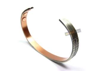 Mens Magnetic therapy Bangle Bracelet copper zigzag NEW  