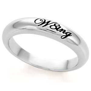   SH061 BNNH W8ing Engraved Purity Abstinence Promise Ring (7) Jewelry