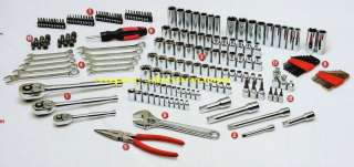   Piece Crescent Wrench Professional Mechanics Socket Wratchet Tool Set