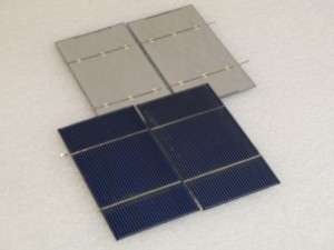 DIY SOLAR CELLS 72pc 3x6 WHOLE   B GRADE DOUBLE TABBED  