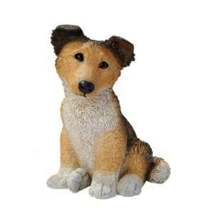  Brown Collie Puppy Dog Statue