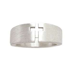  Womens Open Cross Purity Ring Jewelry