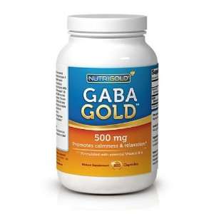  GABA GOLD with Vitamin B6   500 mg (120 veggie capsules 