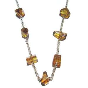  Raw Baltic Honey Amber Classic Necklace, 17 Ian and 