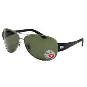  Ray Ban Sunglasses RB3467 / Frame Gunmetal with Black Temples Lens 