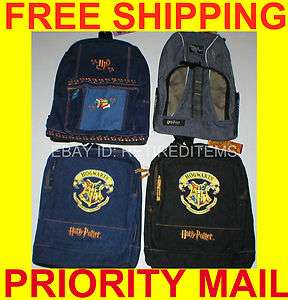 New LARGE HARRY POTTER BACKPACK Embroidered Logo Quidditch Game 