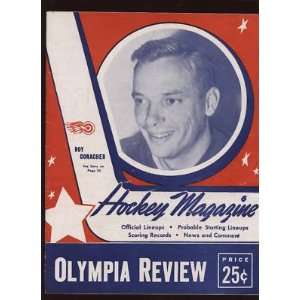 1947 NHL Program Tor Maple Leafs @ Detroit Red Wings EX   Sports 