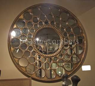 LARGE Round CIRCLES Convex WALL MIRROR Horchow  