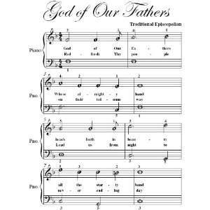    God of Our Fathers Easy Piano Sheet Music Christian Books