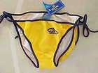 Yellow CORONA String Bikini Bottoms sz XL NWT
